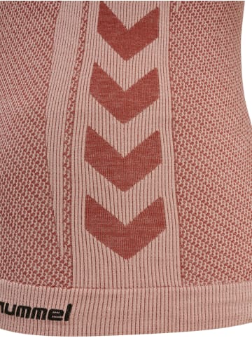 Hummel Hummel T-Shirt Hmlclea Yoga Damen Dehnbarem Atmungsaktiv Schnelltrocknend Nahtlosen in WITHERED ROSE/ROSE TAN MELANGE