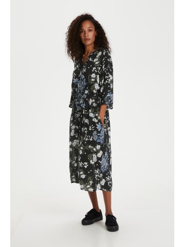 Kaffe Kleid KAekua in Black Multi Color Flower Print