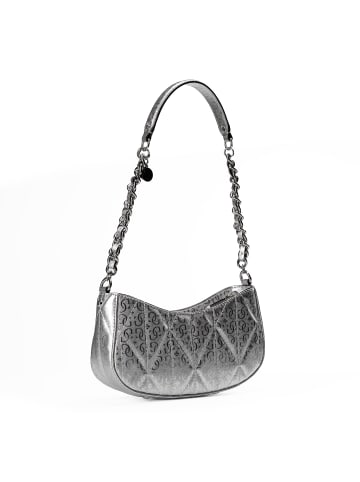 Guess Aldina Schultertasche 24 cm in silver