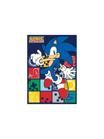 Sonic Blue Blur Fleecedecke 100x140cm