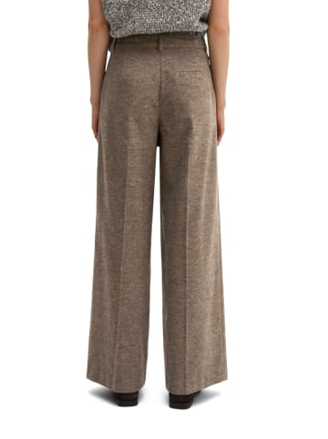 Marc O'Polo Glencheck-Hose wide in Dark Brown
