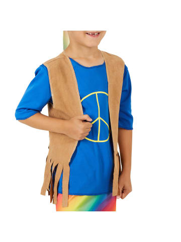 tectake Blumenkind/Friedensfreund, in der Farbe bunt, Gr. 104 (3-4 Jahre)