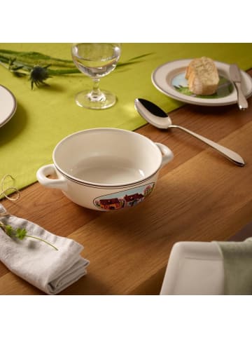 Villeroy & Boch 6er Set Suppentassen mit Untertassen Design Naif 450 ml in bunt