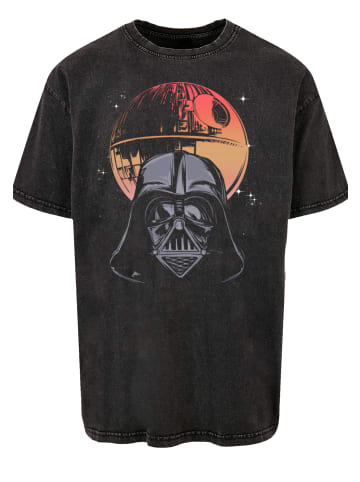 F4NT4STIC Oversize T-Shirt Star Wars Darth Vader Death Star in schwarz
