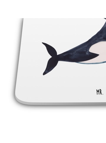 Mr. & Mrs. Panda Glasuntersetzer Orca Zylinder ohne Spruch in Weiß