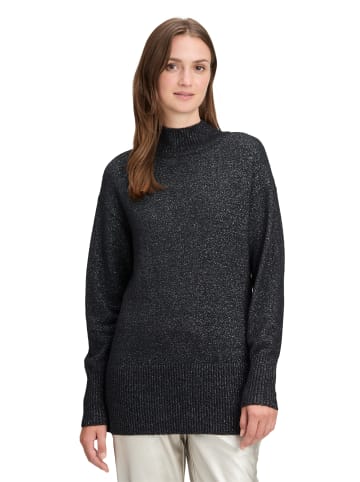 BETTY & CO Strickpullover mit Lurexfaden in Schwarz