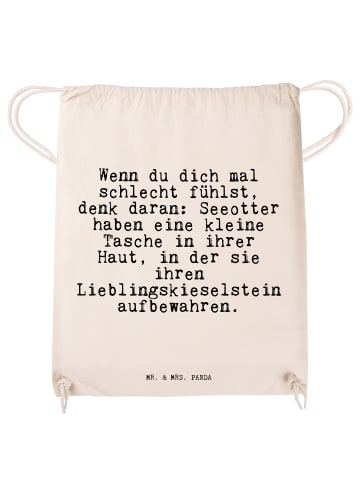 Mr. & Mrs. Panda Beutel Wenn du dich mal... mit Spruch in Creme