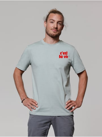 wat? Apparel T-Shirt cest la vie in Aloe