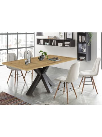 58 aufm Kessel ESSZIMMERTISCH Ela 2 140 x 90 x 75 Esstisch Graphit/Asteiche