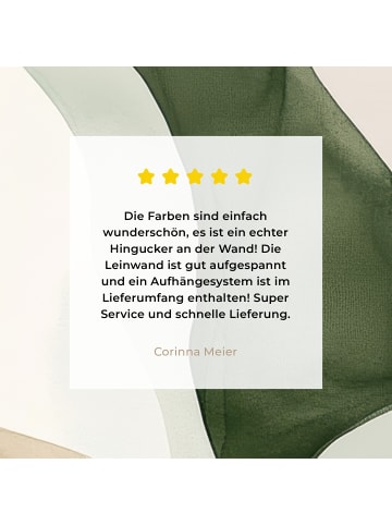 MuchoWow Leinwand Bilder Salbeigrün