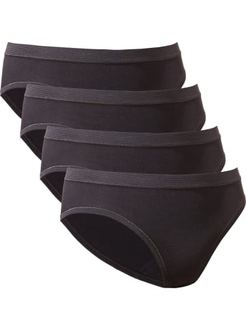 Con-ta Hüftslip 4er-Pack in schwarz