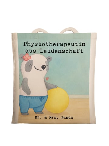 Mr. & Mrs. Panda Stoffbeutel Physiotherapeutin Leidenschaft Desi... in Weiß