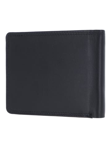 Golden Head Polo Geldbörse RFID Schutz Leder 12 cm schwarz