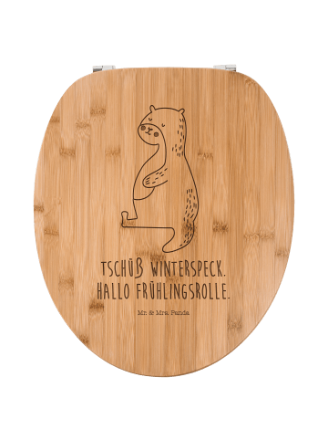 Mr. & Mrs. Panda WC Sitz Otter Bauch mit Spruch in Transparent