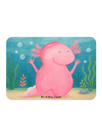 Mr. & Mrs. Panda Kühlschrankmagnet Axolotl Hurra Design ohne Spruch in Weiß