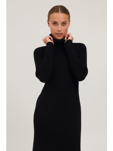 PULZ Jeans Strickkleid PZSARA - 50206283  Feinstrick-Kleid mit Rollkragen in Schwarz