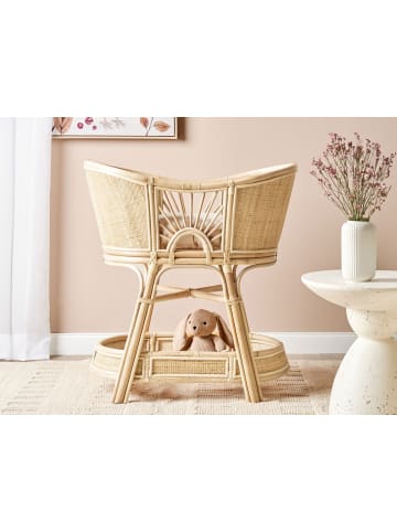 Beliani Kinderbett LAGRASSE in Naturfarben - (W) 54 x (H) 92 x (L) 86 cm