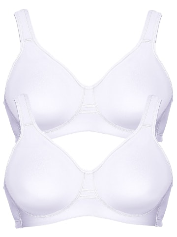 Viania 2er Pack Sport BH Workout in weiss weiss