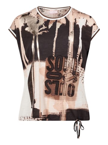 Betty Barclay Printshirt mit Tunnelzug in Schwarz/Braun