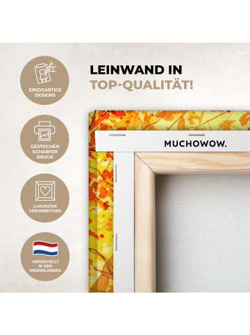MuchoWow Leinwand bilder Herbsthirsche (BxH)