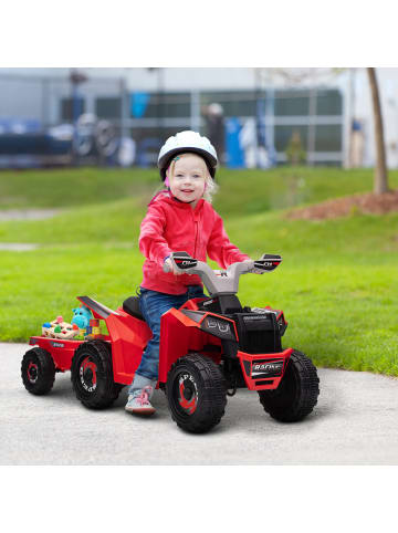 HOMCOM 6V Kinderquad Kinder 1,5-3 Jahre Rot