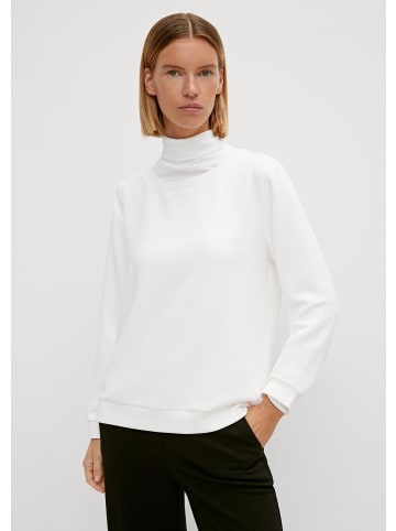 comma Sweatshirt langarm in Weiß