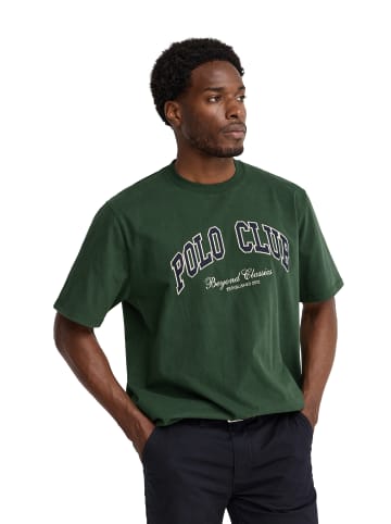 Polo Club T-Shirt MAN KEK TSHIRT SHORT SLEEVE OVERSIZE FIT in Flaschengrün