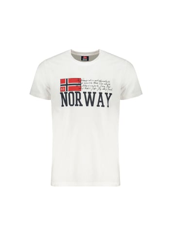 NORWAY 1963 Weißes Baumwoll-T-Shirt