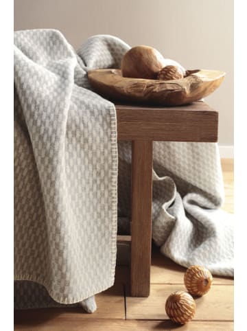 biederlack Wohndecke Merinowolle in silver