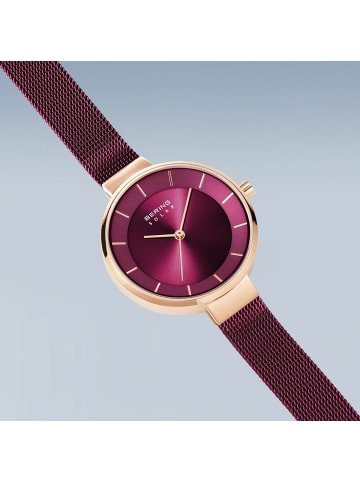 Bering Analoguhr für Damen in Lila