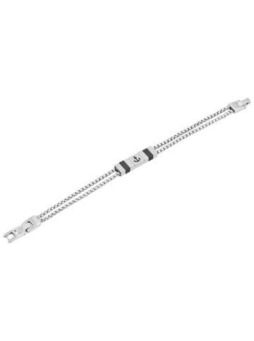 Adeliás Unisex Armband aus Edelstahl 21 cm in silber