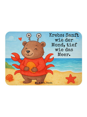 Mr. & Mrs. Panda Magnet Krebs Astrologie Design mit Spruch in Weiß