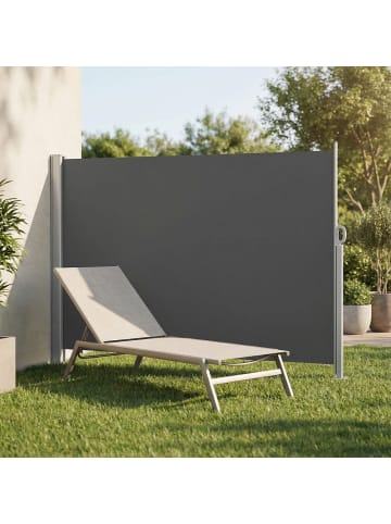 SONGMICS Seitenarmmarkise Sheld in Anthrazit - (B)500 x (H)160 x (T)1 cm