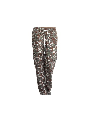 COFI 1453 Camouflage Hoseseitlichen Taschen und Knöpfen Unisex Jogger S in Camouflage