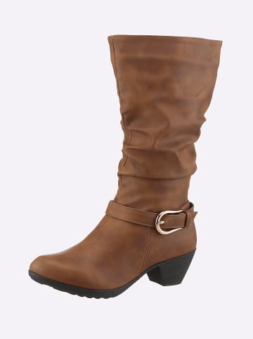 Andrea Conti Stiefel in cognac