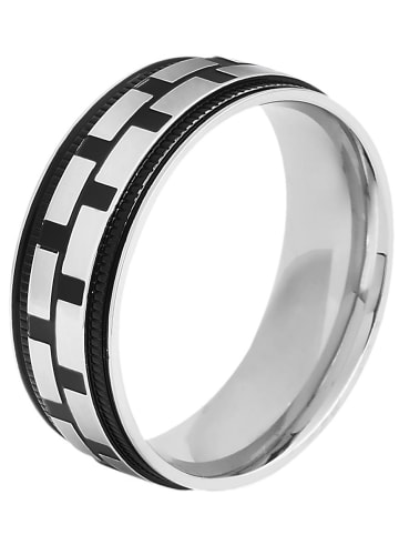 Adeliás Herren Ring aus Edelstahl in silber