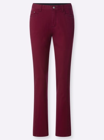 WITT WEIDEN 5-Pocket-Jeans in bordeaux
