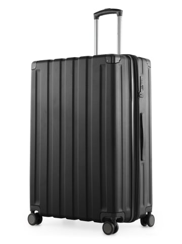 Hauptstadtkoffer Q-Damm - Großer Koffer Hartschalenkoffer XXL Trolley, in Schwarz
