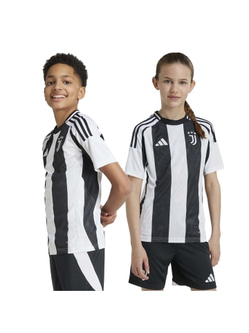 adidas Juventus Turin Fußball - Jr. Heimtrikot 24/25 (white/black, 176) in white/black