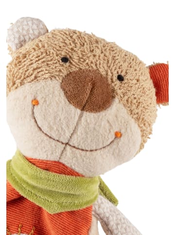 Sigikid Schnuffeltuch Natural Stripes Green Collection in orange