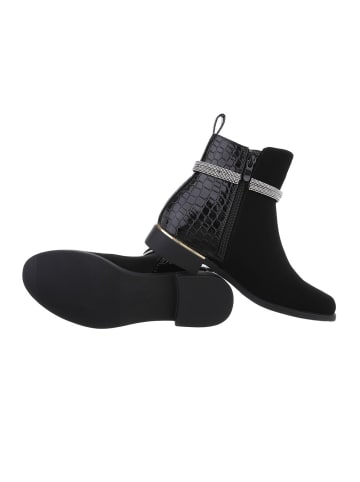 Ital-Design Stiefelette in Schwarz