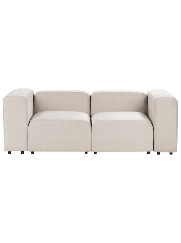 Beliani 2-Sitzer Sofa FALSTERBO in Beige - (W) 204 x (H) 70 x (L) 105 cm