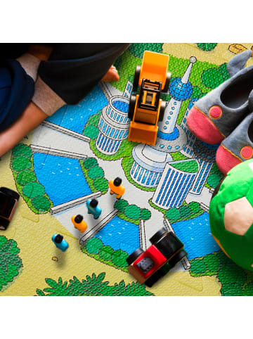 relaxdays 9-tlg. Puzzlematte Dinosaurier in Bunt - (B)90 x (T)90 cm
