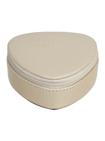 Windrose Merino Schmuckkasten Leder 9.5 cm in beige