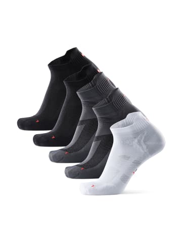 DANISH ENDURANCE Socken No Show Running in black/grey/white