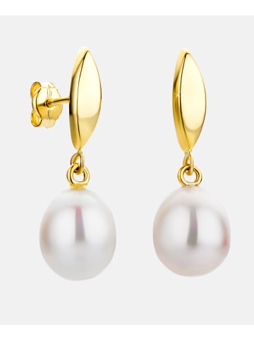 Diamant L'éternel Ohrhänger aus 375 Gelbgold mit Perle