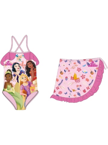 Disney Disney Princess Badeanzug mit Sarong Badebekleidung 3/4 Jahre in Rosa