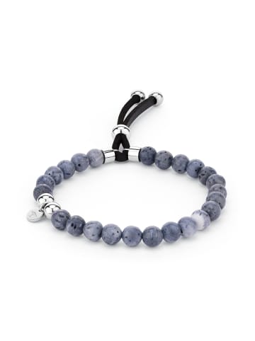 FYNCH-HATTON Armband Blue Sponge Coral Armband in silber