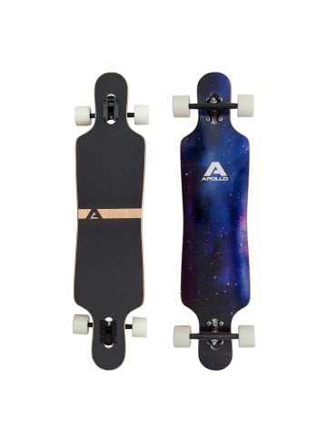 Apollo Twin Tip DT Longboard " Nebula " in lila/schwarz/blau