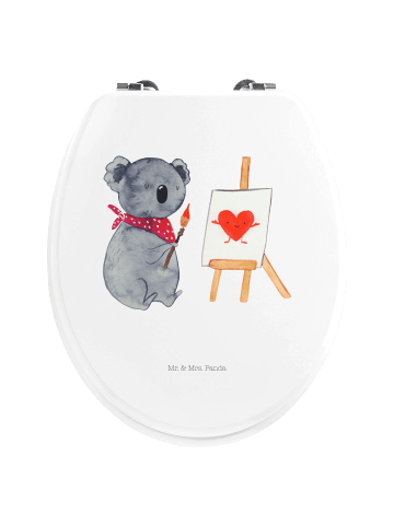 Mr. & Mrs. Panda Motiv WC Sitz Koala Künstler ohne Spruch in Weiß